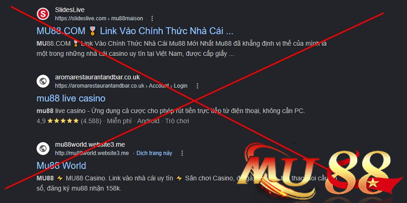 Quyền riêng tư Mu88 - Chính sách dữ liệu và bảo vệ hội viên 4 Cảnh giác với website giả mạo
