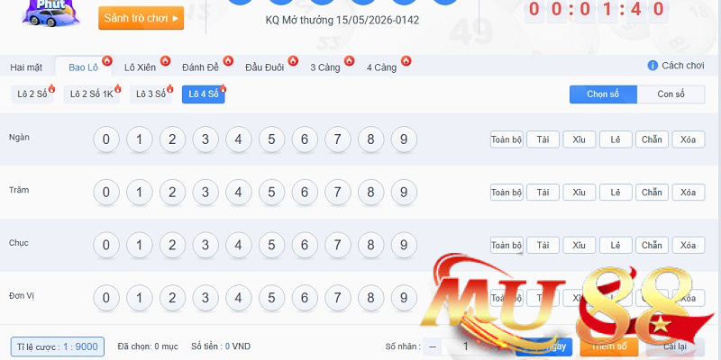 Xổ số siêu tốc Mu88 - Cách chơi XSST nhanh và hiệu quả 3 Không chạy theo cảm xúc