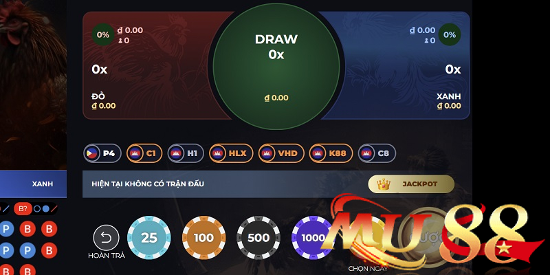 Nhấn vào cửa Meron, Wala hoặc BDD để dự đoán kết quả trận đấu.