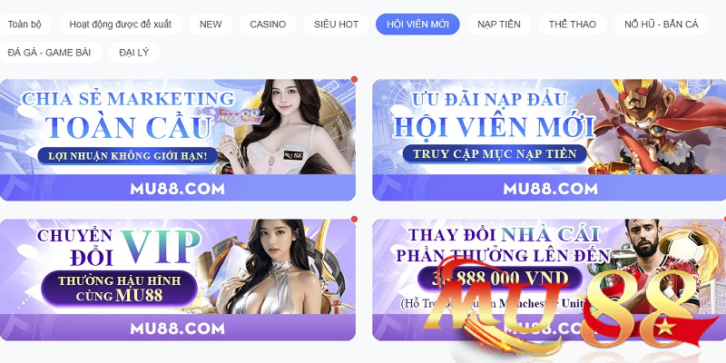 Ưu đãi chào mừng tân thủ