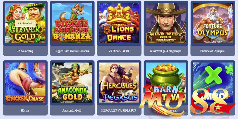 Sảnh PP Slot Mu88 - Sảnh chơi độc nhất, bí quyết săn Jackpot 3 những tựa game nổi bật